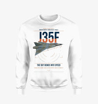 Thumbnail for Saab J 35F Draken design on white sweatshirt