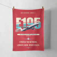 Thumbnail for Embraer E195 design on red towel