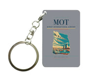 Thumbnail for Minot International Airport (MOT) design on gray key chain
