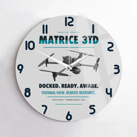 Thumbnail for DJI Matrice 3TD design on light gray no frame wall clock