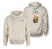 Thumbnail for Killeen Regional Airport (GRK) design on khaki double-side hoodie