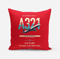 Thumbnail for Airbus A321 design on red pillow