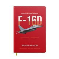 Thumbnail for F-16D Fighting Falcon Two Seats One Falcon design on red notebook