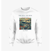 Thumbnail for VINTAGE G4098 - The Mail And Milk - Designed Sweatshirts design on white
