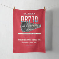 Thumbnail for BR710 design on red towel