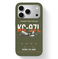 Thumbnail for KC-97L STRATOFREIGHTER design on green army magsafe iphone case, for iPhone 17 Pro