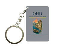 Thumbnail for Ohrid St. Paul the Apostle Airport (OHD) design on gray key chain