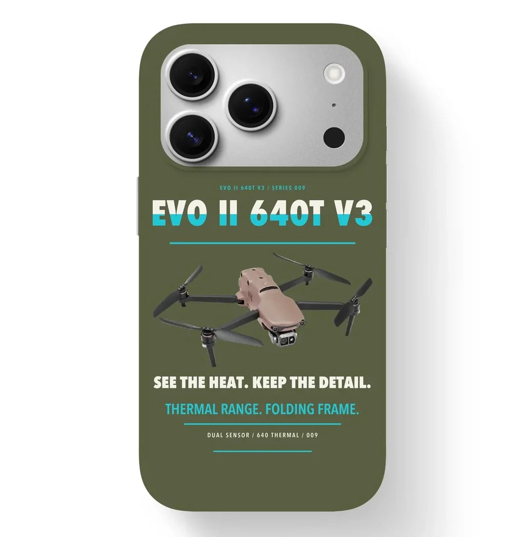 Autel EVO II Dual 640T V3 Case design on green army iphone case