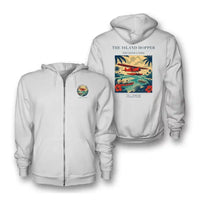 Thumbnail for VINTAGE G4024 - The Island Hopper - Premium Zipped Hoodie design on white