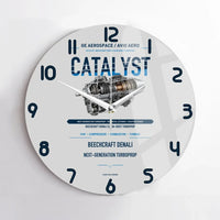 Thumbnail for CATALYST design on light gray no frame wall clock