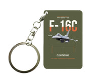 Thumbnail for F-16C FIGHTING FALCON Key Chain design on green army key chain
