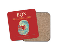Thumbnail for Rafael Hernández Airport (BQN) design on red 1 piece coaster