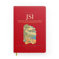 Thumbnail for Skiathos Island National Airport (JSI) design on red notebook