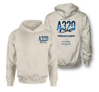 Thumbnail for Airbus A320 design on khaki double-side hoodie