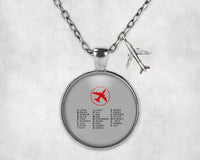 Thumbnail for Aviation Alphabet Necklace - view 7