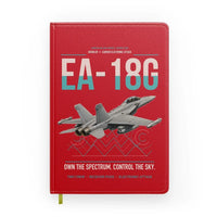 Thumbnail for EA-18G Growler design on red notebook