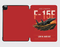 Thumbnail for F-15E Strike Eagle design on red ipad tablet case
