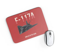 Thumbnail for F-117A Nighthawk design on red rectangle mouse pad