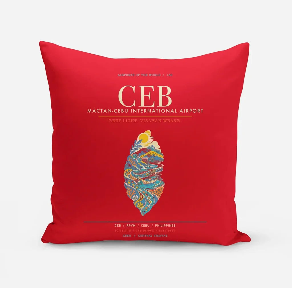 Mactan-Cebu International Airport CEB - Visayan Reef Loom - Red
