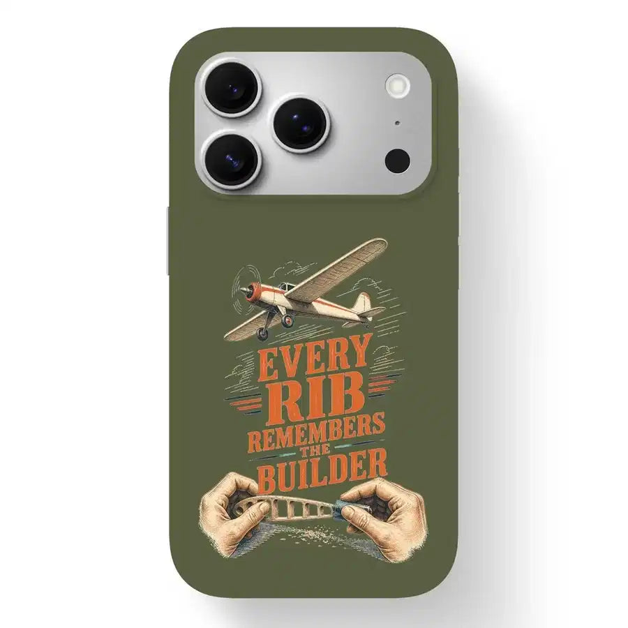 SIGNAL 650 - Every Rib Remembers The Builder - MagSafe iPhone 17 Pro design on green army magsafe iphone 17 pro
