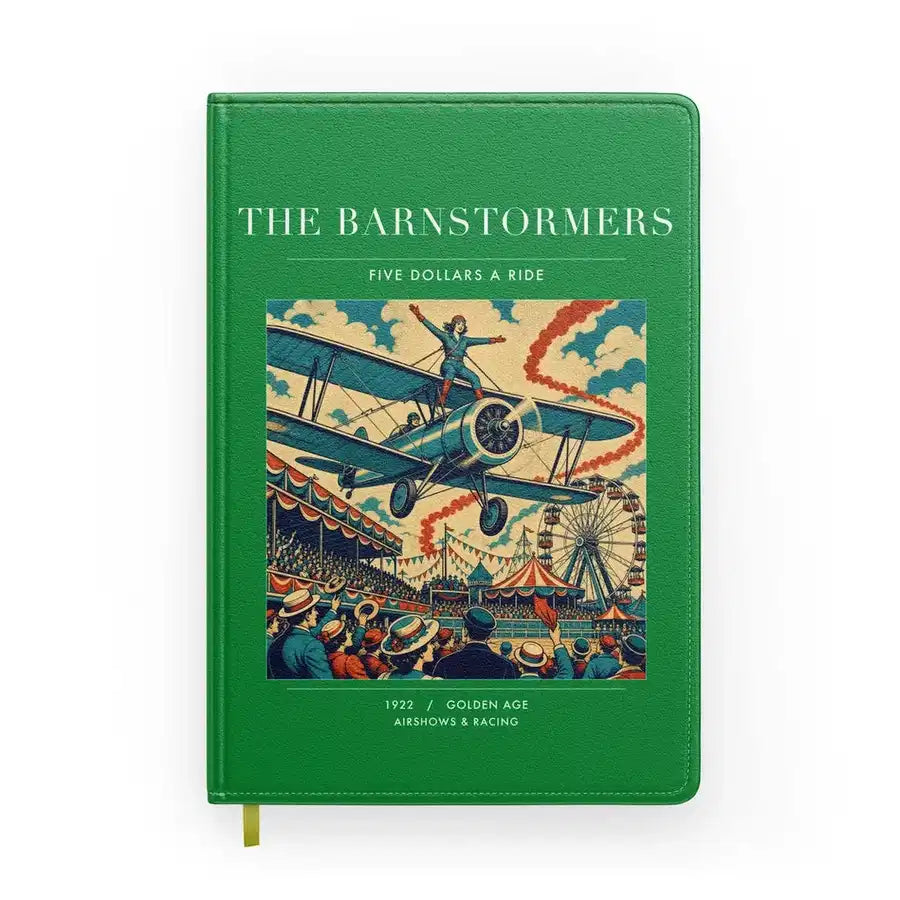VINTAGE G4017 - The Barnstormers - Designed Notebooks design on green