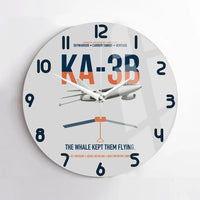 Thumbnail for KA-3B Skywarrior design on light gray no frame wall clock