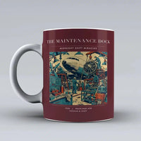 Thumbnail for VINTAGE G4094 - The Maintenance Dock - Ceramic Mug design on darkred