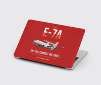 Thumbnail for E-7A Wedgetail design on red MacBook case