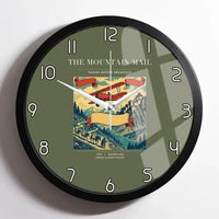 Thumbnail for VINTAGE G4038 - The Mountain Mail - Designed Wall Clocks design on greenarmy framed