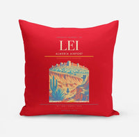 Thumbnail for Almería Airport (LEI) design on red pillow