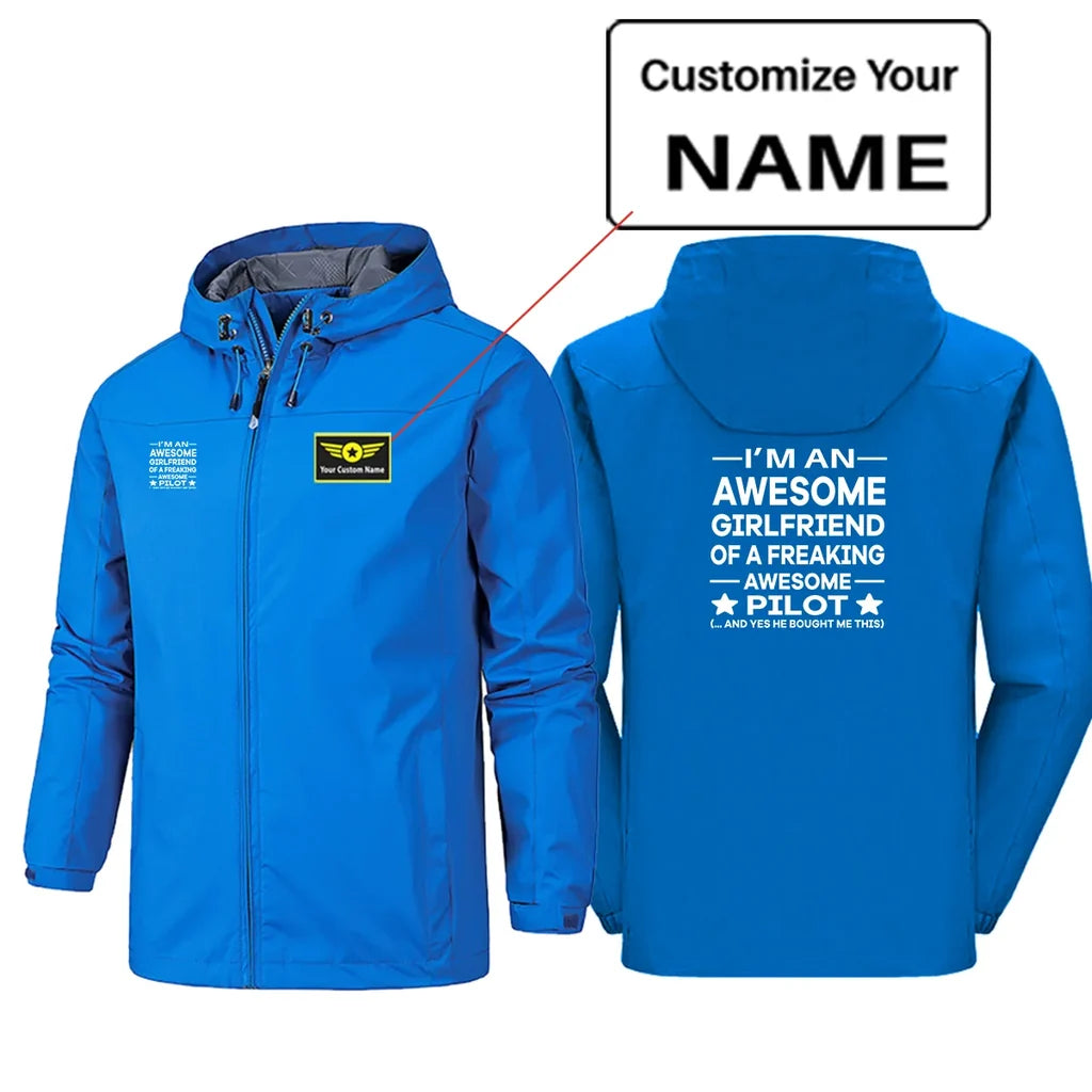 I am an Awesome Girlfriend Rain Jacket - view 7