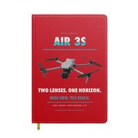 Thumbnail for DJI Air 3S design on red notebook