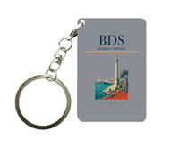 Thumbnail for Brindisi Airport (BDS) design on gray key chain