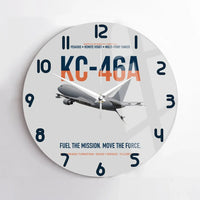 Thumbnail for KC-46A PEGASUS design on light gray no frame wall clock