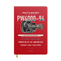 Thumbnail for PW4000-94 design on red notebook