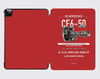 Thumbnail for CF6-50 design on red ipad tablet case