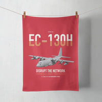 Thumbnail for EC-130H Compass Call design on red towel