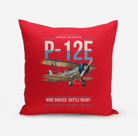Thumbnail for Boeing P-12E design on red pillow