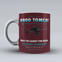 Thumbnail for Flight IF800 Tomcat Mug design on dark red inspired