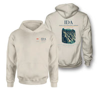 Thumbnail for Idaho Falls Regional Airport (IDA) design on khaki double-side hoodie