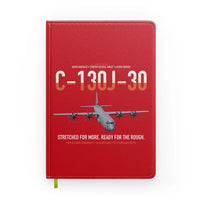Thumbnail for C-130J-30 Super Hercules design on red notebook