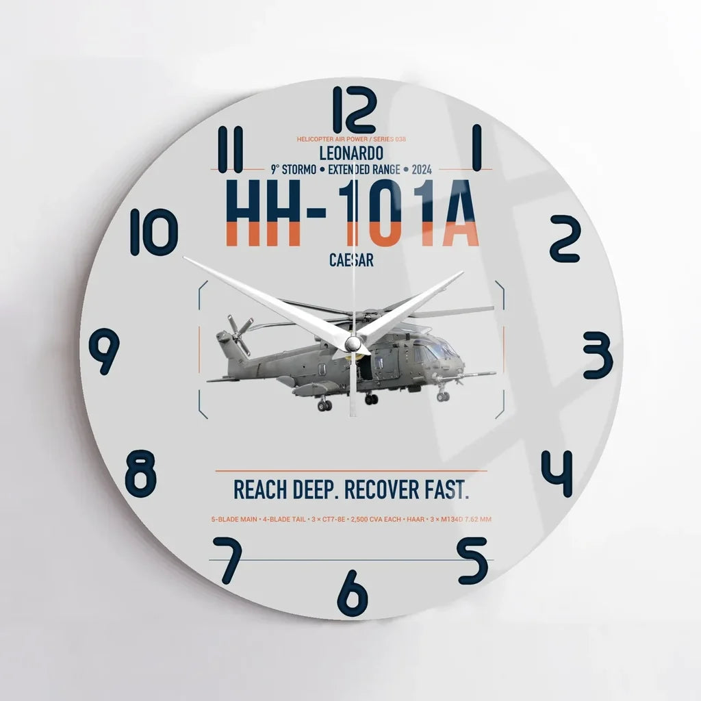 Leonardo HH-101A Caesar design on light gray no frame wall clock