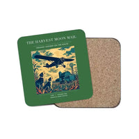 Thumbnail for The Harvest Moon Mail - Designed Coasters design on green 1-piece