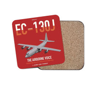 Thumbnail for EC-130J Commando Solo III design on red 1 piece coaster