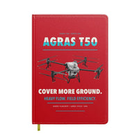 Thumbnail for DJI Agras T50 design on red notebook