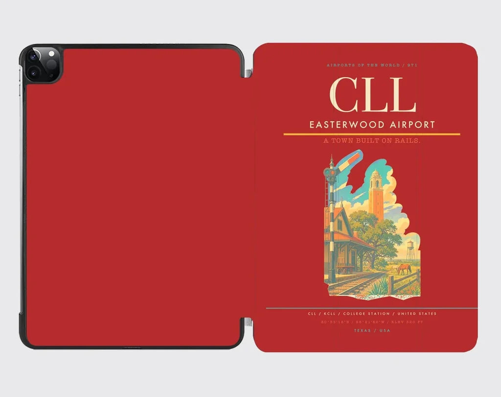 Easterwood Airport (CLL) design on red ipad tablet case
