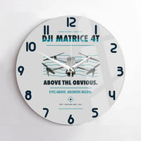 Thumbnail for DJI Matrice 4T design on light gray no frame wall clock
