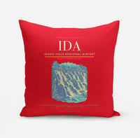 Thumbnail for Idaho Falls Regional Airport (IDA) design on red pillow