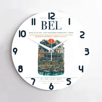 Thumbnail for Belem Val de Cans - Julio Cezar Ribeiro International Airport BEL Wall-Clock No-Frame - White