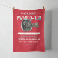 Thumbnail for PW4000-100 design on red towel